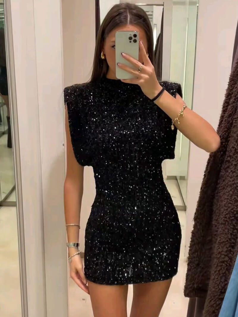 Amy™ | Glitterjurk